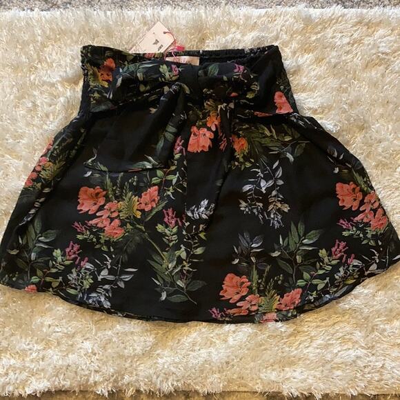 NWT PARKER PRINT SMOCKED TIE WAIST MINI SKIRT - Picture 4 of 13